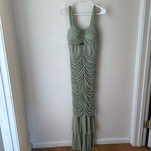 Green mermaid style dress - medium